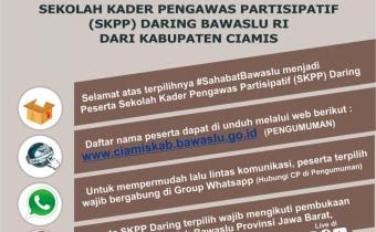 Pengumuman Kelulusan SKPP Daring Bawaslu RI dari Kabupaten Ciamis