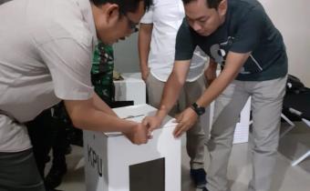 Waskat Pembukaan Kotak Suara di KPU Ciamis