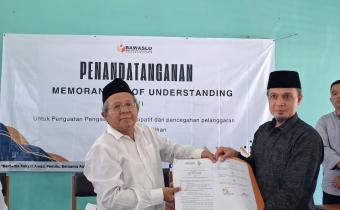mou bawaslu ciamis dengan INU Ciamis